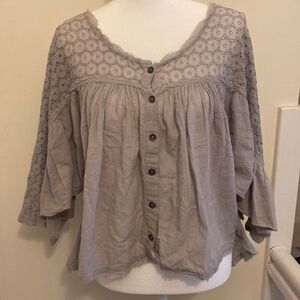 Free People EUC, never worn. size XS slate top - Boho dream!